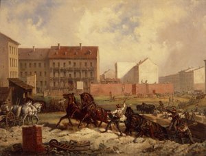 فترة الترويج: بناء Grenadierstrasse ، برلين ، c.1875